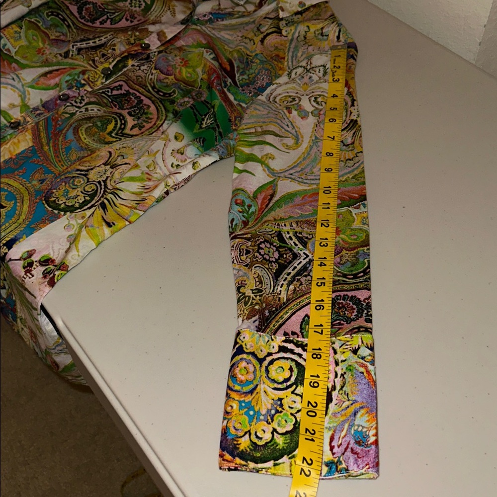 Mishca Vibrant Paisley Women's Blazer/Tunic Size Medium. - Picture 11 of 16